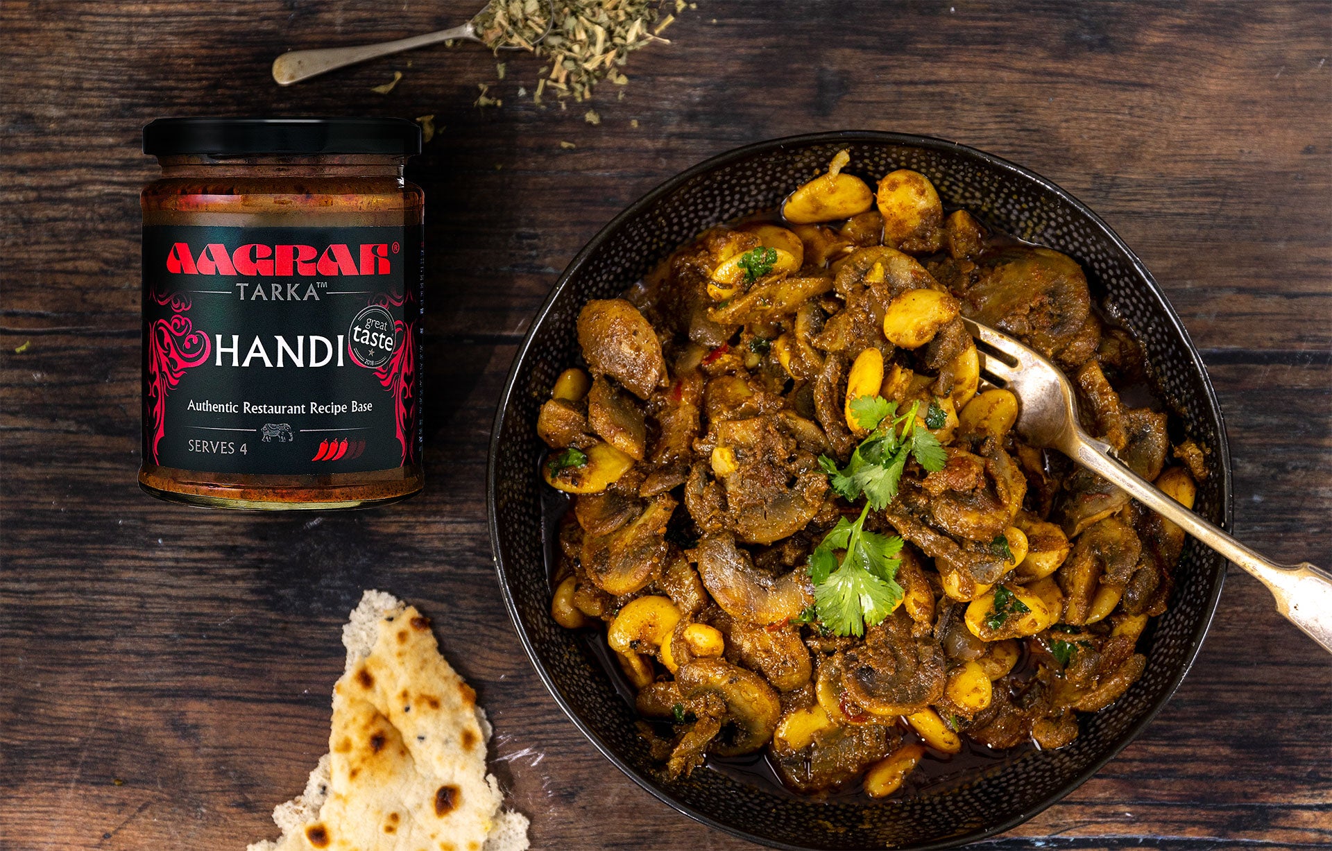 Mushroom Handi with Butter Beans – Aagrah Foods