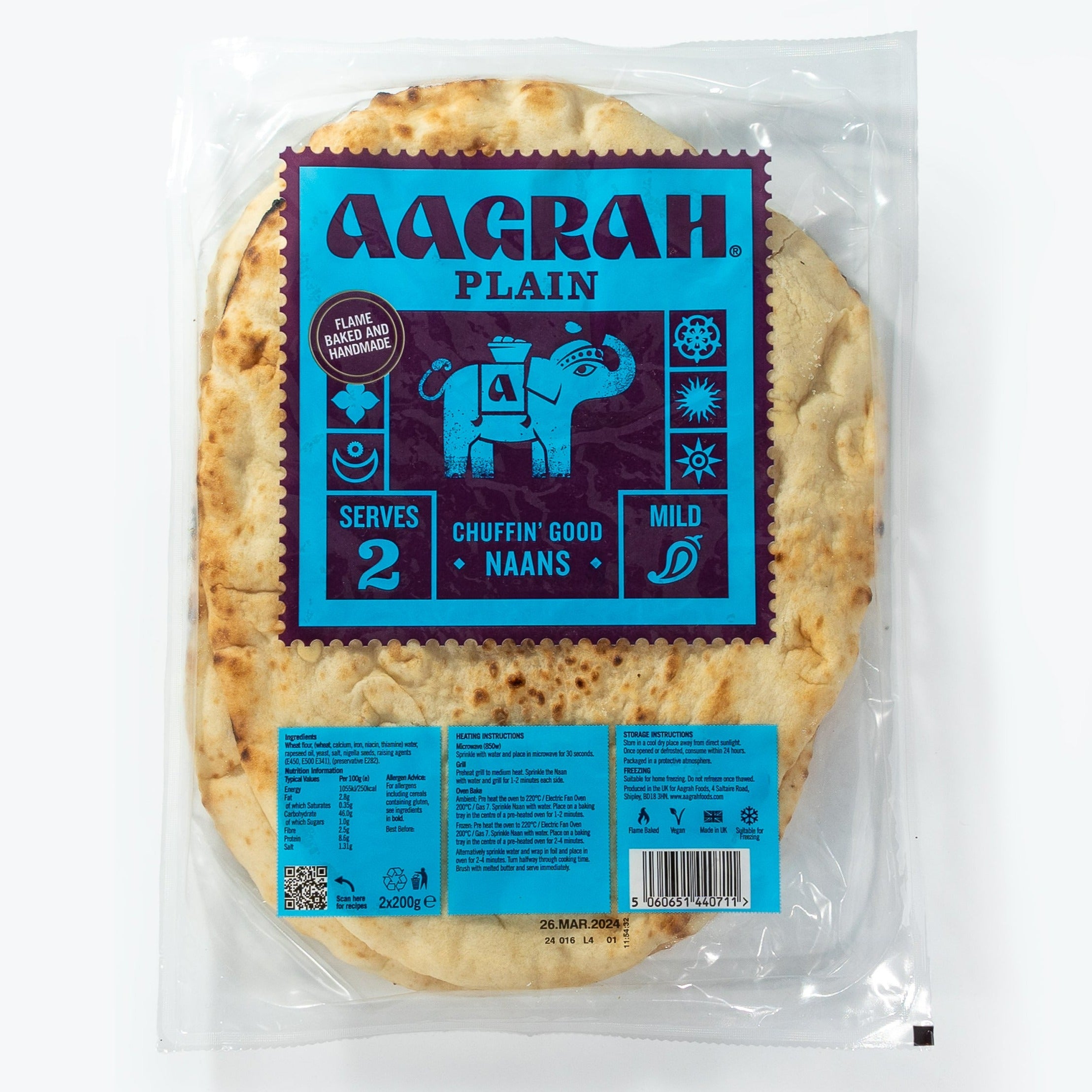 Plain Naan – Aagrah Foods