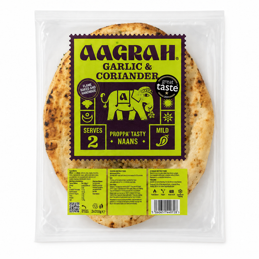 Garlic & Coriander Naan - Case of 8